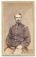 CDV PHOTO OF LIEUTENANT ELI GIBBONS, 144TH NEW YORK