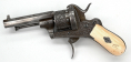 VERY PRETTY, FULLY ENGRAVED, FOLDING TRIGGER, PINFIRE REVOLVER BY LE PAGE, PARIS