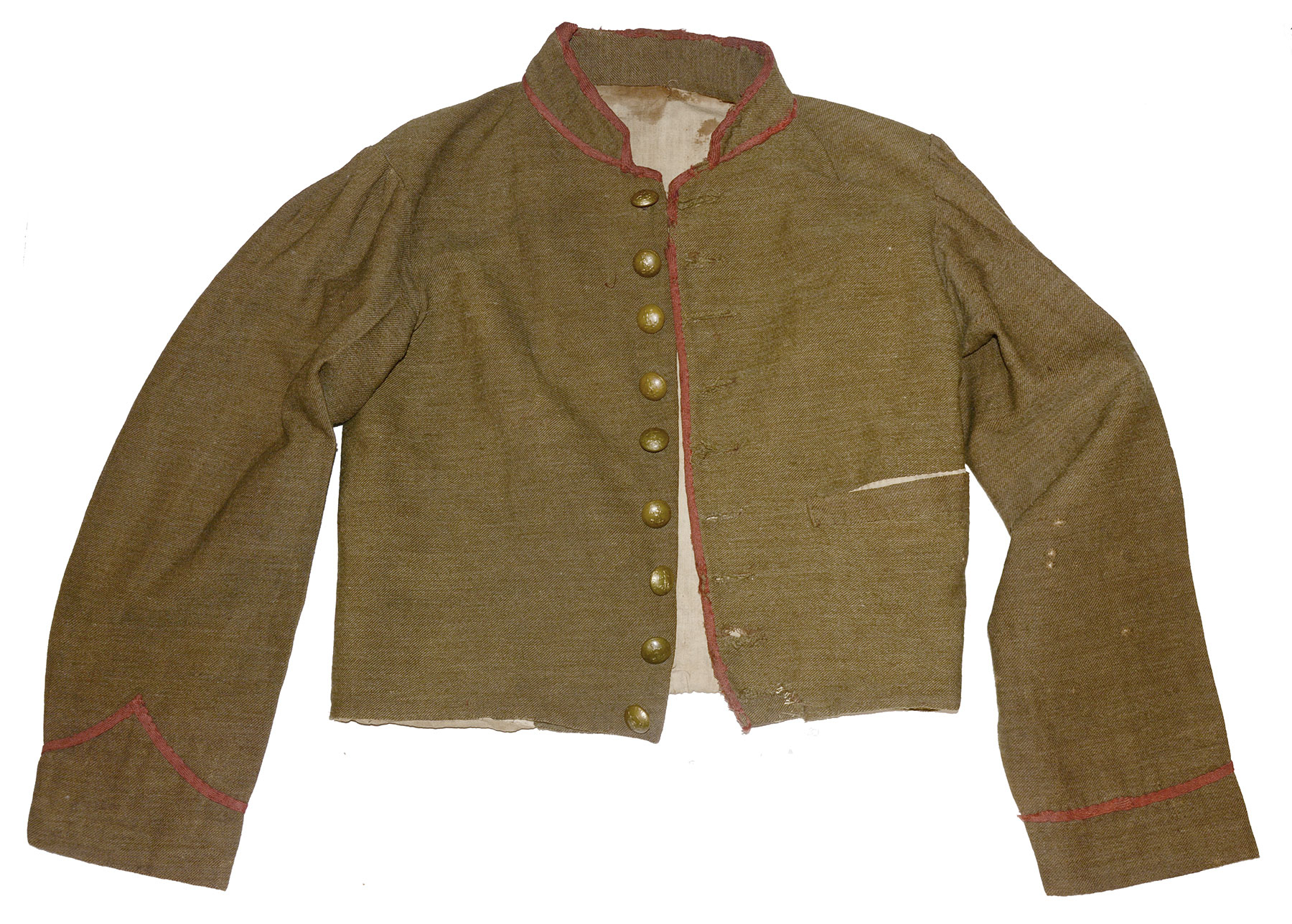 CONFEDERATE ENLISTEDMAN'S ARTILLERY SHELL JACKET