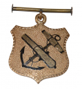 GOLD 9TH ARMY CORPS BADGE FROM COLONEL OF 58TH MASS.