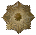 MILITIA SUNBURST HAT PLATE