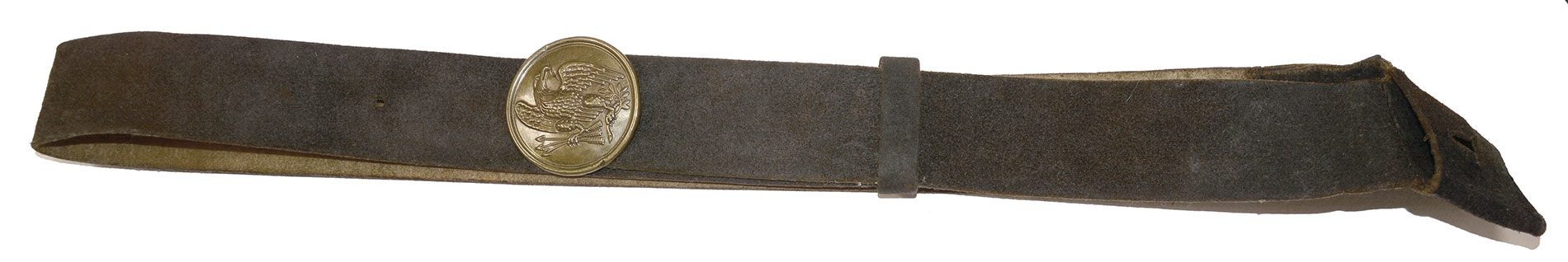 US REGULATION NCO's SHOULDER BELT FOR SWORD AND BAYONET WITH ITS PLATE