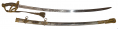 IMPRESSIVE 3rd NEW JERSEY - 1st U.S. HUSSARS - PRESENTATION CAVALRY OFFICER’S SWORD WITH SWORD KNOT, DEEPLY CAST AND CHASED HILT AND MOUNTS AND IMMACULATE BLADE ETCHING
