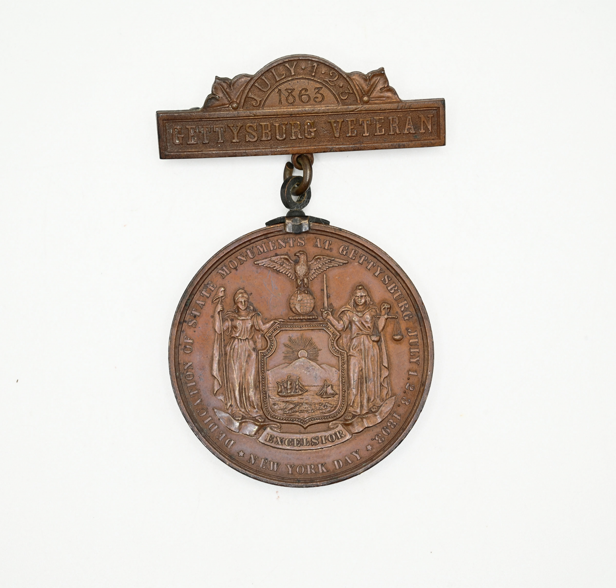 NEW YORK “MEDAL OF HONOR” FOR A GETTYSBURG PARTICIPANT