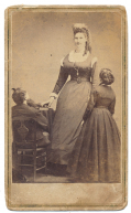CDV OF ANNA SWAN “TALLEST GIRL IN THE WORLD”