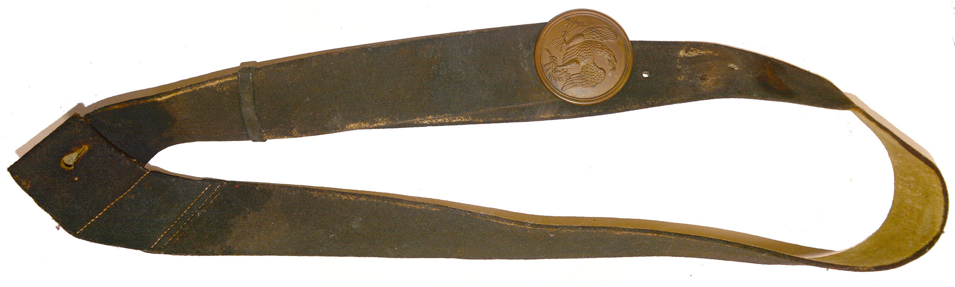 A REGULATION US ARMY 1829 BALDRIC AND EAGLE BUCKLE