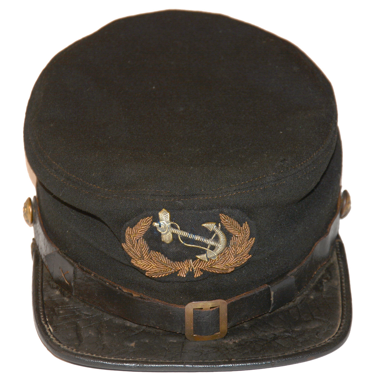 IDENTIFIED CIVIL WAR NAVAL OFFICER'S CAP