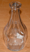 CIRCA 1840 PINT SIZE BLOWN AND CUT BAR BOTTLE