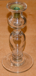 CIRCA 1825-1840 TALL BLOWN CANDLESTICK