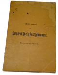 GETTYSBURG SKELLY POST GAR MONUMENT DEDICATION BOOK