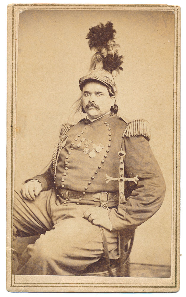 CDV OF BARNUM’S GIANT – COLONEL ROUTH GOSHEN