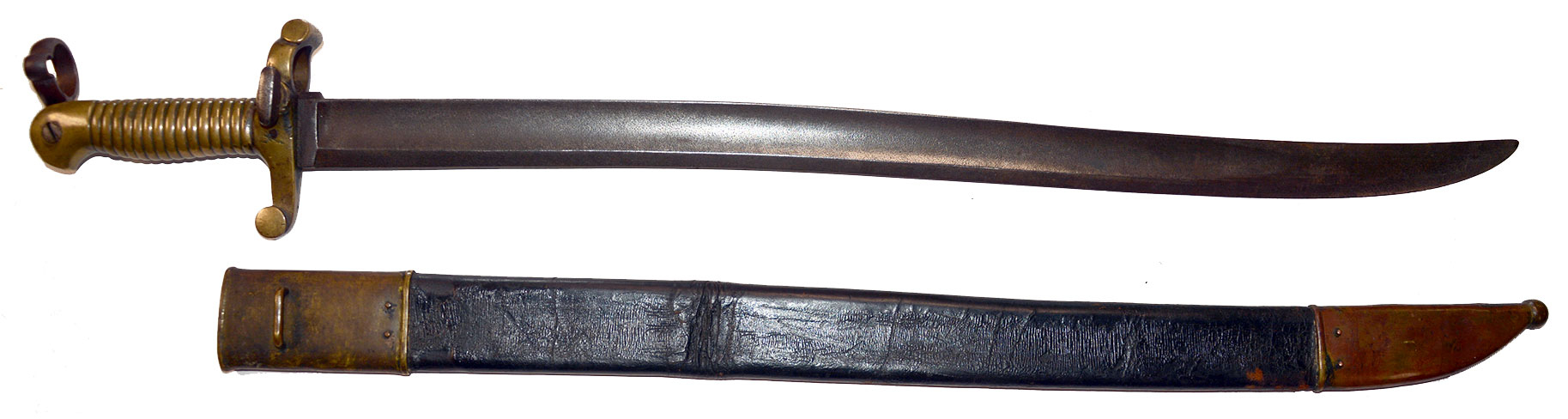RARE “SNELL” SWORD BAYONET – M1841 RIFLE, CIRCA 1855