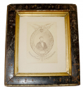 FRAMED MEMORIAL ALBUMEN PHOTO OF LINCOLN
