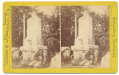 STEREOVIEW OF 5TH MICHIGAN MONUMENT NEAR WHEATFIELD, GETTYSBURG