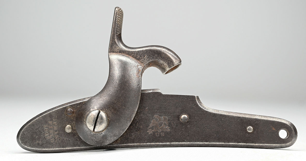 1847 DATED SPRINGFIELD MODEL 1842 MUSKET LOCK