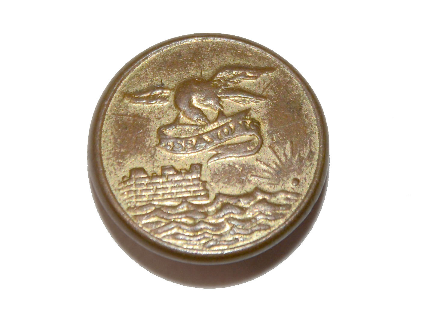 NON-DUG EARLY ENGINEER’S CUFF OR HAT BUTTON