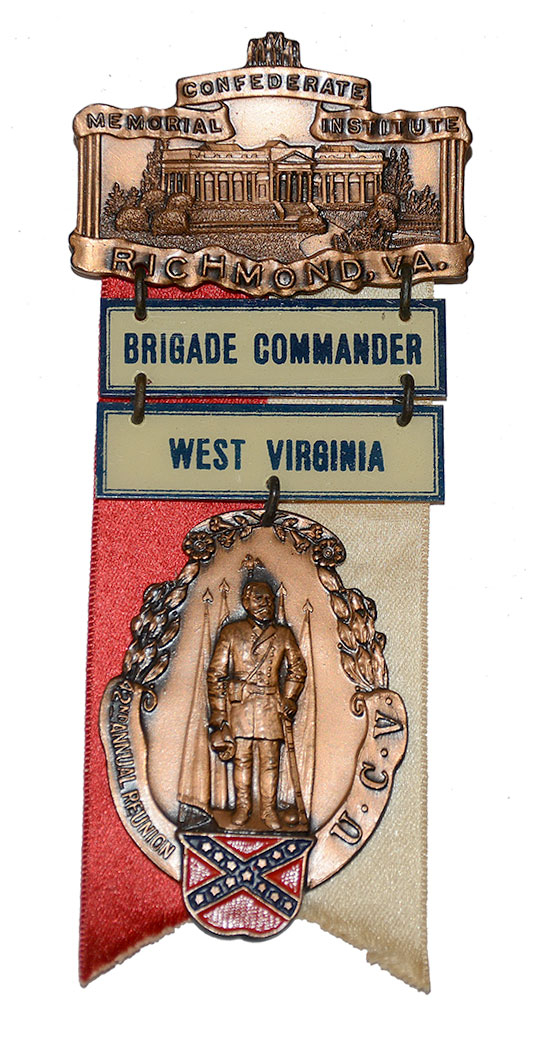 RARE UNITED CONFEDERATE VETERANS WEST VIRGINIA MEDAL 