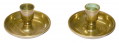 SOLDIER’S TRAVELING BRASS “DONUT” CANDLE STICK HOLDERS