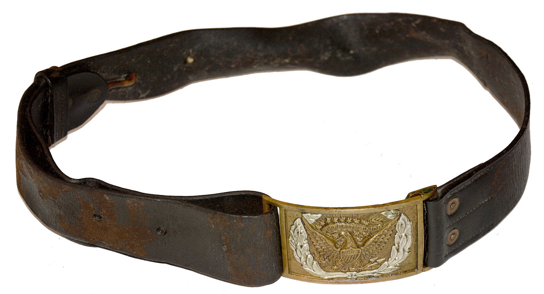 M1851 ENLISTED MAN’S SWORD BELT - KNOX FAMILY, FREDERICKSBURG, VA