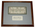 FRAMED $10 NOTE, AVOYELLES PARISH, LOUISIANA, 1862 – GREG COCO COLLECTION