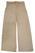 CIVIL WAR NAVY SEAMAN’S WHITE DUCK TROUSER’S OF JOSEPH DUFFY, USS PORT ROYAL 1862-1865, NORTH ATLANTIC BLOCKADING SQUADRON 