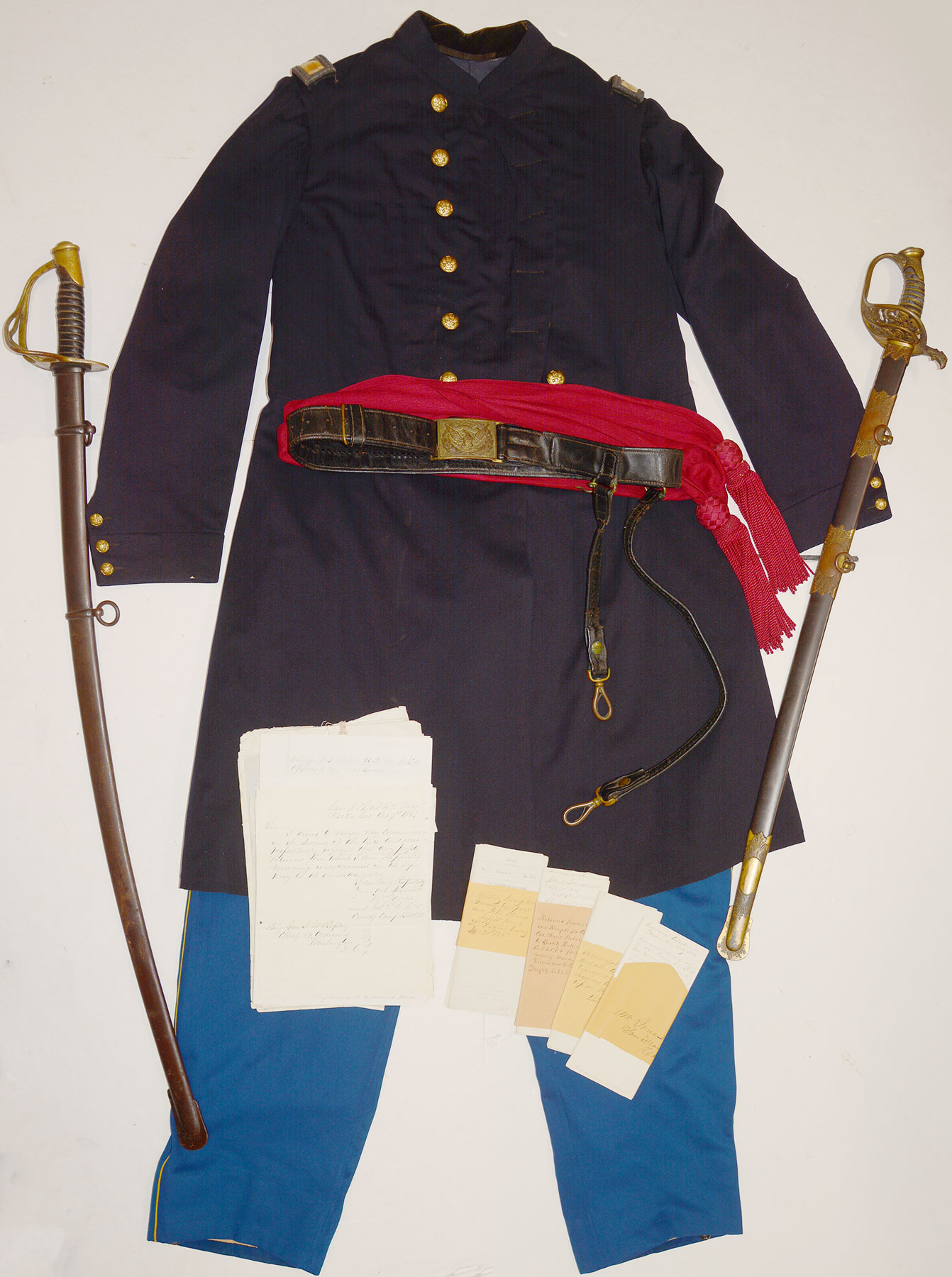 HIGH QUALITY GROUPING BELONGING TO THE COLONEL OF THE 2ND CALIFORNIA CAVALRY