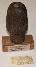 NOSE OF 3” HOTCHKISS SHELL FROM MANSURA, LOUISIANA -- GREG COCO COLLECTION