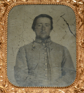 AMBROTYPE OF UNIDENTIFIED VIRGINIA CONFEDERATE