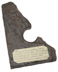 PIECE OF IRON PLATING OF FT. DERUSSY CASEMATE -- GREG COCO COLLECTION