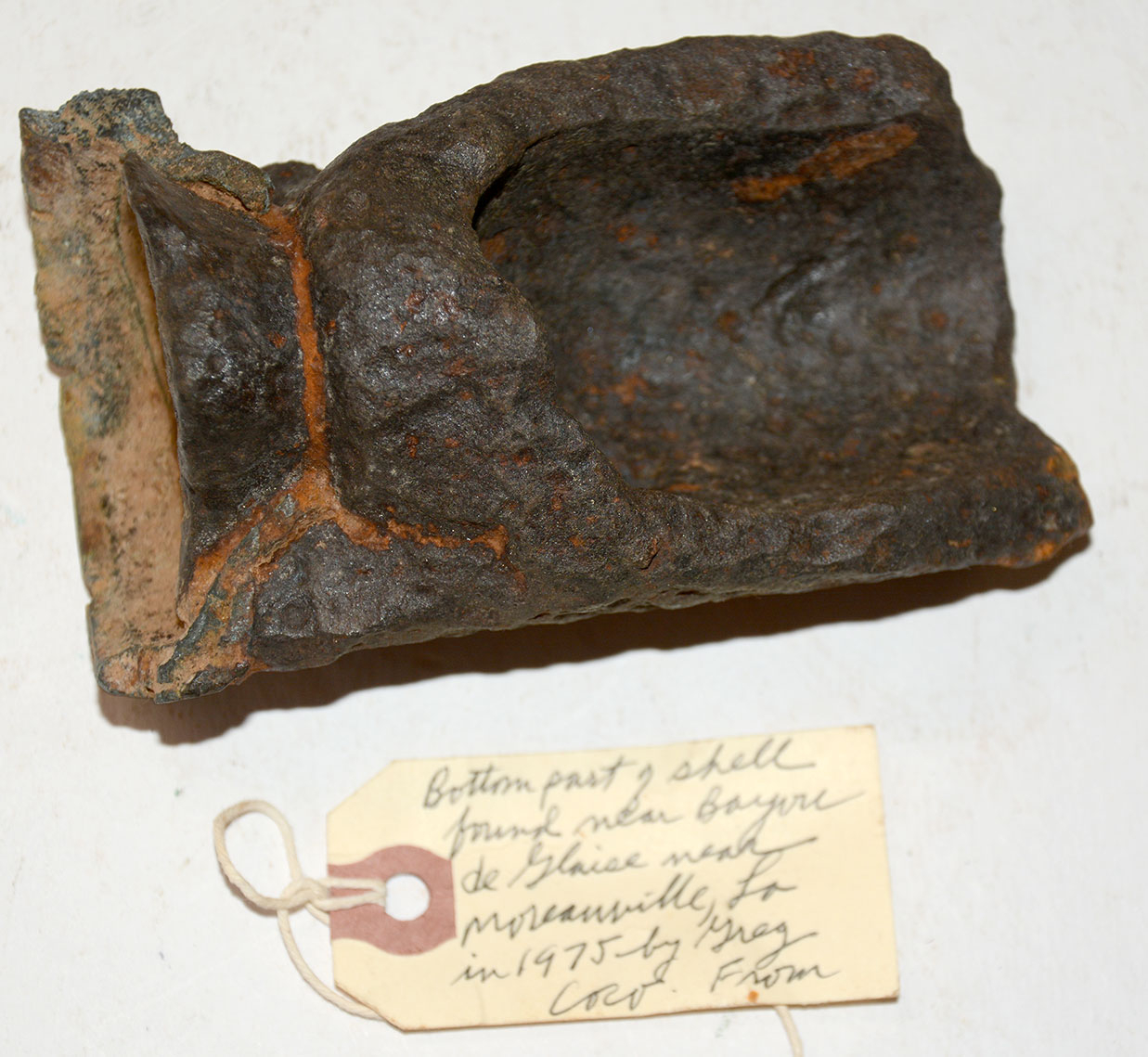 ARTILLERY SHELL FRAGMENT FROM RED RIVER CAMPAIGN -- GREG COCO COLLECTION