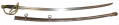 1861 DATED AMES MODEL 1860 LIGHT CAVALRY SABER AND SCABBARD