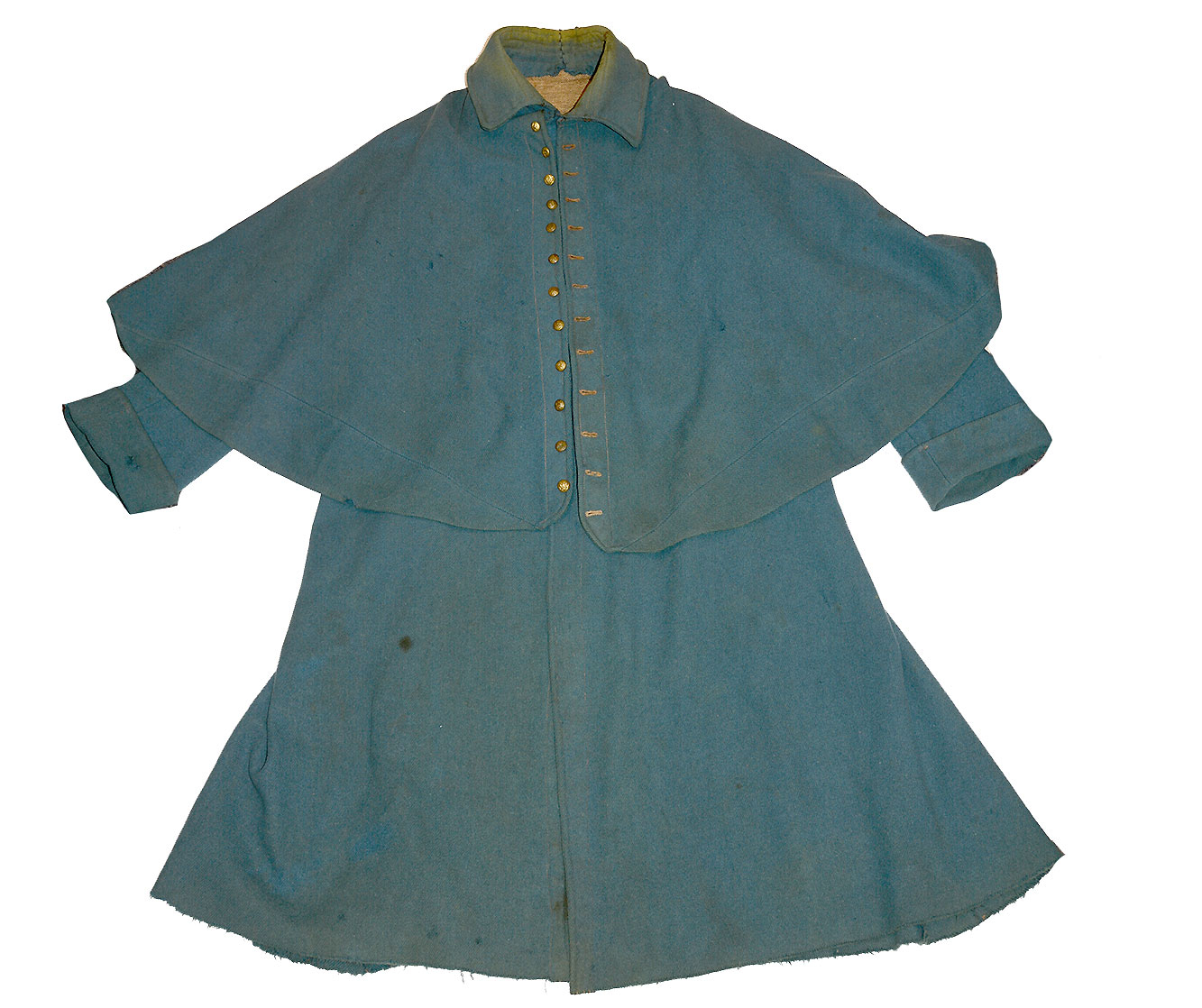 IDENTIFIED CIVIL WAR ENLISTEDMAN’S MOUNTED OVERCOAT: 16th PENNSYLVANIA CAVALRY- A GETTYSBURG VETERAN: 1863 AND 1938! 