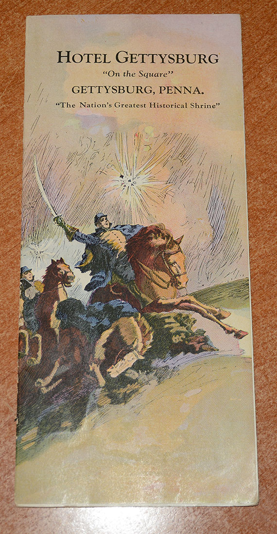 1929 HOTEL GETTYSBURG BROCHURE 