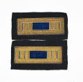 LIKE NEW CONDITION CIVIL WAR DOUBLE-BORDER INFANTRY CAPTAIN SHOULDER STRAPS 