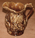 YELLOWWARE ROCKINGHAM GLAZE PITCHER CIRCA 1850-1870