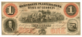 STATE OF GEORGIA MERCHANTS AND PLANTERS BANK $1 NOTE