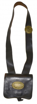 REGULATION 1861 CARTRIDGE BOX AND SLING – WITH PLATES