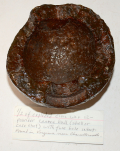 HALF 12-PDR CANNON BALL, FROM CHANCELLORSVILLE, VA – GREG COCO COLLECTION