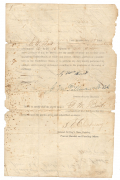 A RARE PRINTED AND FILLED IN PAROLE FOR PVT. G. W. BURT OF COMPANY A, 16TH ARKANSAS