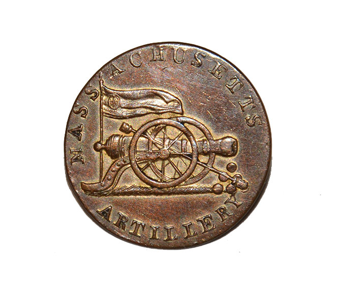 MASSACHUSETTS ARTILLERY MILITIA COAT BUTTON