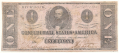 T-55 DECEMBER 1862 CONFEDERATE STATES OF AMERICA $1 NOTE
