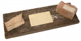 PORTION OF WOOD PLANK AND BRICK FROM BAILEY’S DAM, LOUISIANA – GREG COCO COLLECTION