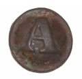 CONFEDERATE BLOCK-A ARTILLERY BUTTON FROM CLARK’S MOUNTAIN