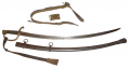 M1840 ARTILLERY SABRE BY ROBY WITH SCABBARD, BELT, AND ALLEGHENY ARSENAL PLATE