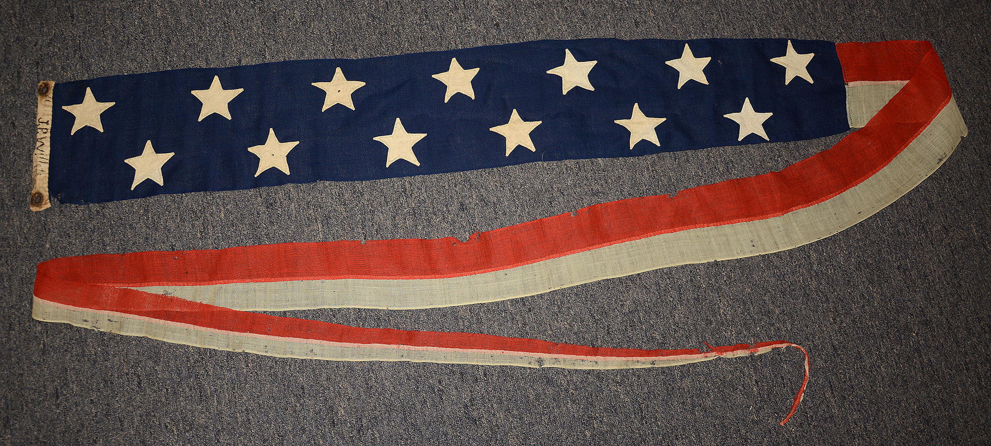 1863 DATED NAVY COMMISSIONING PENNANT