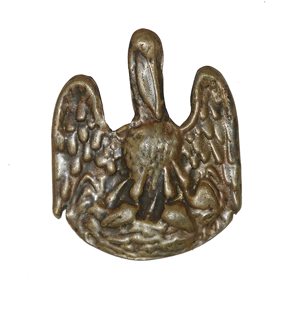 CONFEDERATE LOUISIANA HAT DEVICE