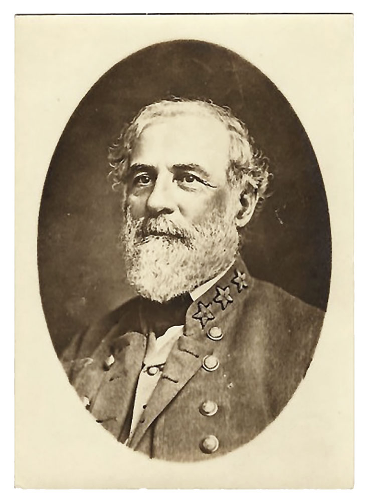 UNMOUNTED SILVER PRINT OF ROBERT E. LEE 