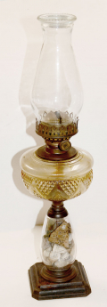 GETTYSBURG RELIC DISPLAY OIL LAMP: MILLER POST 551, YORK SPRINGS, ADAMS COUNTY, PA
