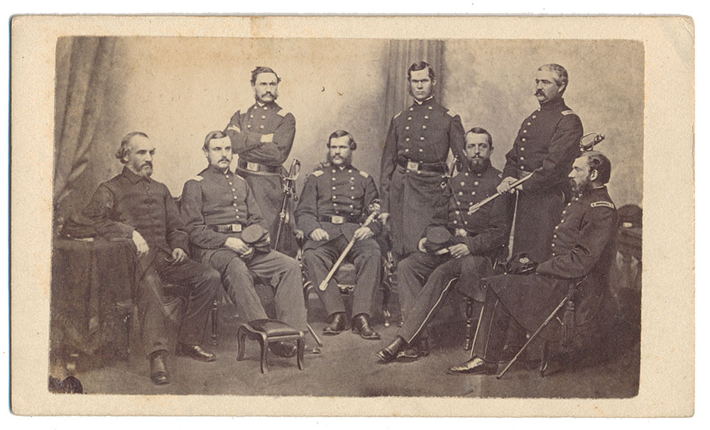 CDV – GENERAL STEVENSON AND STAFF