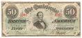 T-57 CONFEDERATE 1863 $50 BILL
